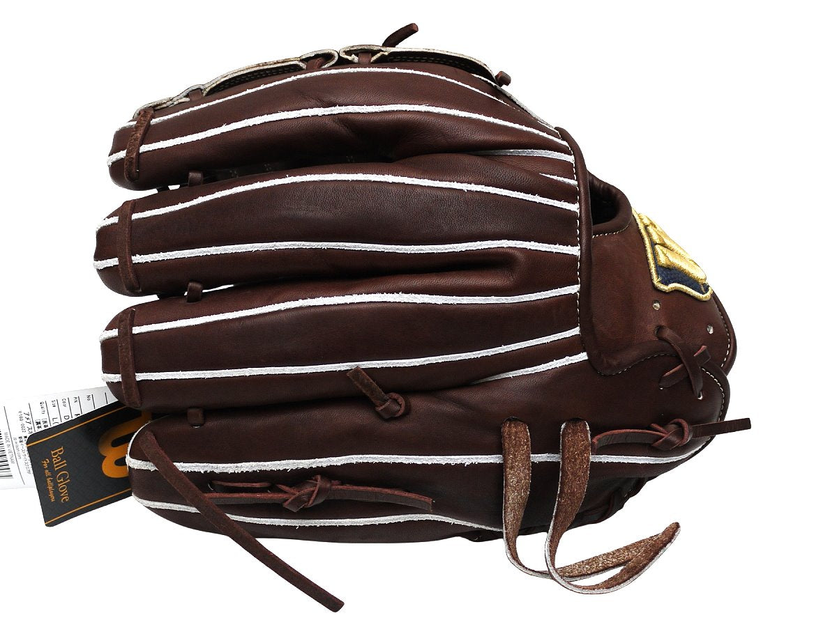 WILSON Staff Japan Basic Lab DUAL 12 inch Pitcher Glove - Dark Brown #5