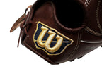 WILSON Staff Japan Basic Lab DUAL 12 inch Pitcher Glove - Dark Brown #8