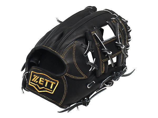 ZETT Pro Japan Steerhide 11.5 inch Infielder Glove - Black #1