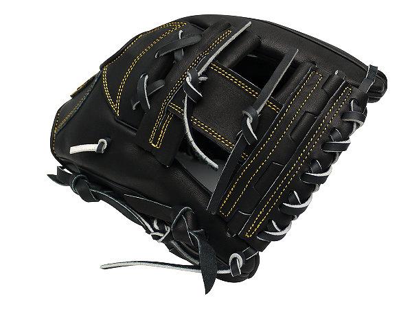 ZETT Pro Japan Steerhide 11.5 inch Infielder Glove - Black #2