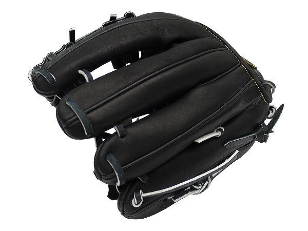 ZETT Pro Japan Steerhide 11.5 inch Infielder Glove - Black #3