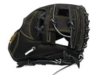ZETT Pro Japan Steerhide 11.5 inch Infielder Glove - Black #4