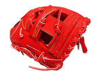 ZETT Pro Japan Steerhide 11.5 inch Infielder Glove - Red #2