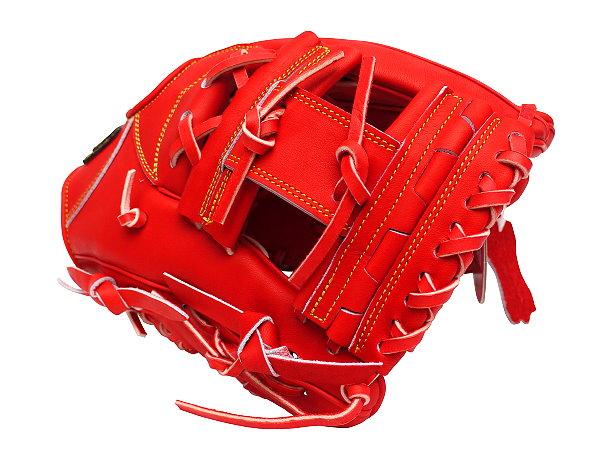 ZETT Pro Japan Steerhide 11.5 inch Infielder Glove - Red #2