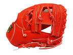 ZETT Pro Japan Steerhide 11.5 inch Infielder Glove - Red #4