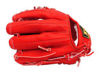 ZETT Pro Japan Steerhide 11.5 inch Infielder Glove - Red #5