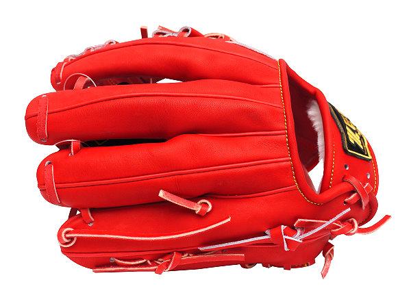 ZETT Pro Japan Steerhide 11.5 inch Infielder Glove - Red #5