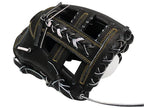 ZETT Pro Japan Steerhide 11.75 inch Infielder Glove - Black #2