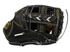 ZETT Pro Japan Steerhide 11.75 inch Infielder Glove - Black #4