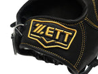 ZETT Pro Japan Steerhide 11.75 inch Infielder Glove - Black #8