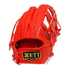 ZETT Pro Japan Steerhide 11.75 inch Infielder Glove - Red #6