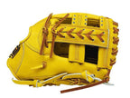 ZETT Pro Japan Steerhide 11.75 inch Infielder Glove - Yellow #4