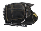 ZETT Pro Japan Steerhide 12 inch Left Hand Throw Pitcher Glove - Black #4