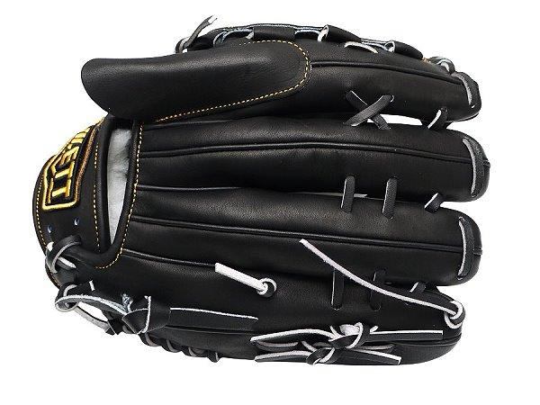 ZETT Pro Japan Steerhide 12 inch Left Hand Throw Pitcher Glove - Black #5