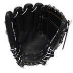 ZETT Pro Japan Steerhide 12 inch Left Hand Throw Pitcher Glove - Black #7