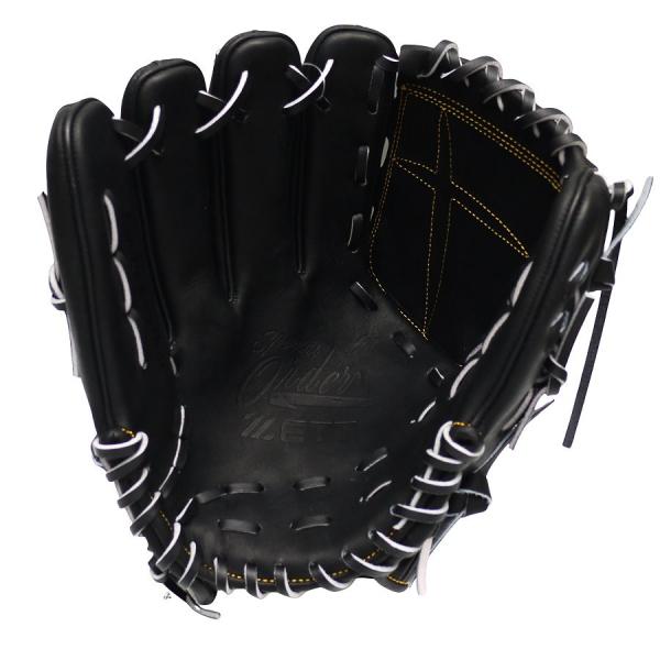 ZETT Pro Japan Steerhide 12 inch Left Hand Throw Pitcher Glove - Black #7