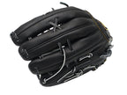 ZETT Pro Japan Steerhide 12.75 inch Outfielder Glove - Black #3