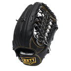 ZETT Pro Japan Steerhide 12.75 inch Outfielder Glove - Black #6