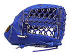 ZETT Pro Japan Steerhide 12.75 inch Outfielder Glove - Royal Blue #4