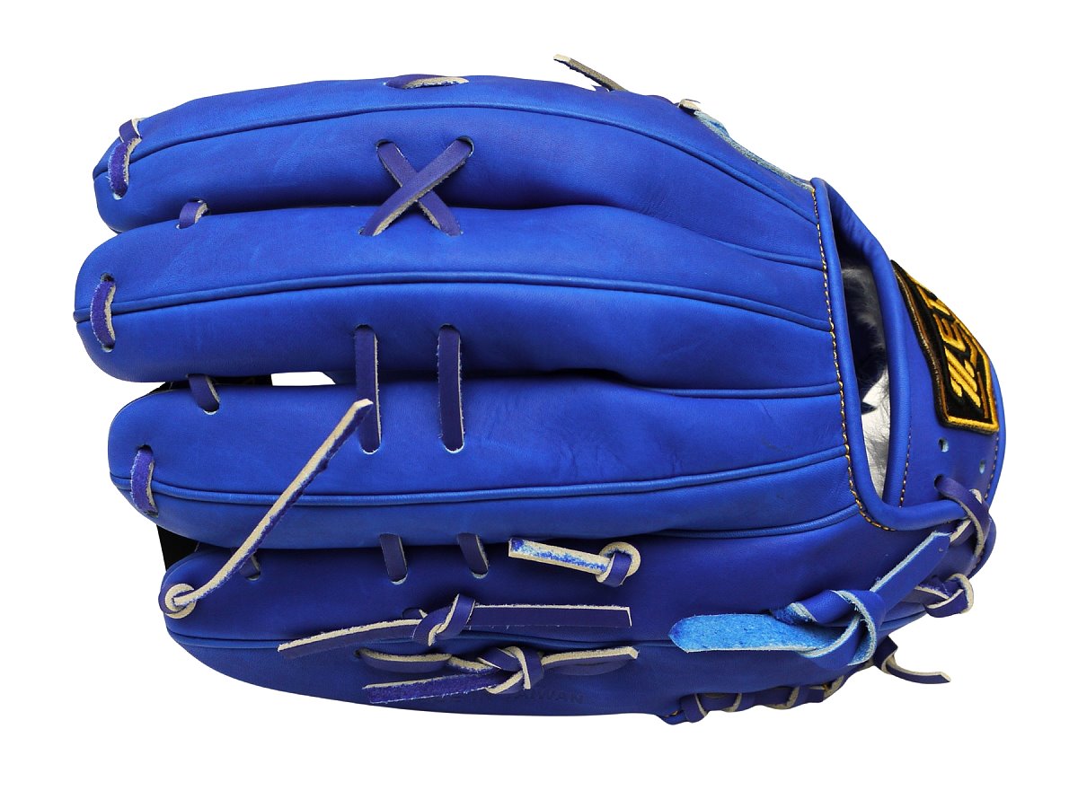 ZETT Pro Japan Steerhide 12.75 inch Outfielder Glove - Royal Blue #5