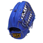 ZETT Pro Japan Steerhide 12.75 inch Outfielder Glove - Royal Blue #6
