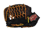 ZETT Pro Model 12.75 inch Left Hand Throw Outfielder Glove - Black #4