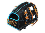 ZETT Pro Model Elite 11.5 inch Infielder Glove - Black/Skyblue #1