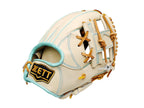 ZETT Pro Model Elite 11.5 inch Infielder Glove - Beige/Skyblue #1