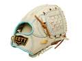 ZETT Pro Model Elite 11.75 inch Infielder Glove - Beige/Skyblue