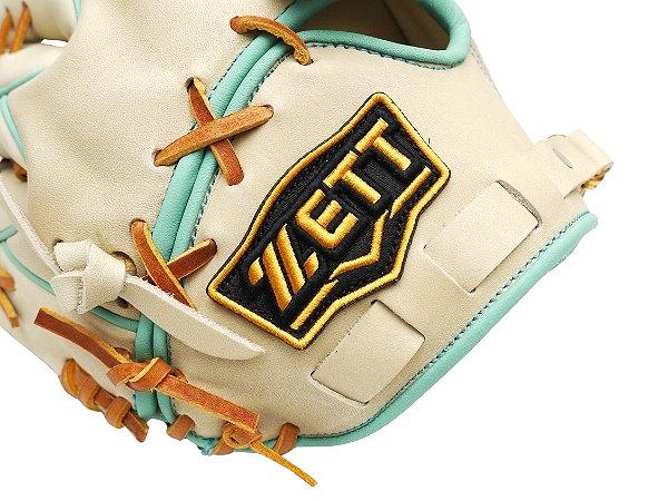 ZETT Pro Model Elite 12 inch Shintaro Fujinami Model Fastback Pitcher Glove - Beige/Skyblue #8