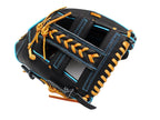 ZETT Pro Model Elite 12 inch Infielder Glove - Black/Skyblue