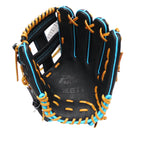 ZETT Pro Model Elite 12 inch Infielder Glove - Black/Skyblue
