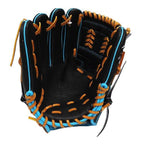 ZETT Pro Model Elite 12 inch Left Hand Throw Pitcher Glove - Black/Skyblue #7