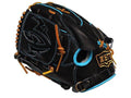 ZETT Pro Model Elite 12 inch Left Hand Throw Shintaro Fujinami Model Fastback Pitcher Glove - Black/Skyblue #1