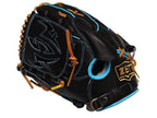 ZETT Pro Model Elite 12 inch Left Hand Throw Shintaro Fujinami Model Fastback Pitcher Glove - Black/Skyblue #1