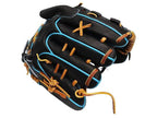 ZETT Pro Model Elite 12 inch Left Hand Throw Shintaro Fujinami Model Fastback Pitcher Glove - Black/Skyblue #3