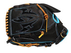 ZETT Pro Model Elite 12 inch Left Hand Throw Shintaro Fujinami Model Fastback Pitcher Glove - Black/Skyblue #4