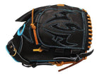 ZETT Pro Model Elite 12 inch Shintaro Fujinami Model Fastback Pitcher Glove - Black/Skyblue #4