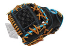 ZETT Pro Model Elite 12.5 inch Left Hand Throw First Base Mitt - Black/Skyblue #2