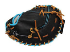 ZETT Pro Model Elite 12.5 inch Left Hand Throw First Base Mitt - Black/Skyblue #5