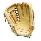 ZETT Pro Model Elite 12.5 inch Outfielder Glove - Beige/Skyblue #7