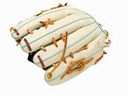ZETT Pro Model Elite 12.75 inch Outfielder Glove - Beige/Skyblue #3