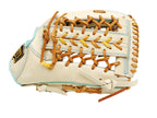 ZETT Pro Model Elite 12.75 inch Outfielder Glove - Beige/Skyblue #4