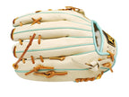 ZETT Pro Model Elite 12.75 inch Outfielder Glove - Beige/Skyblue #5