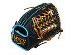 ZETT Pro Model Elite 12.75 inch Outfielder Glove - Black/Skyblue #1