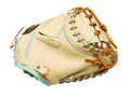 ZETT Pro Model - Elite Series 33" Catcher's Mitt - Beige/Skyblue #1