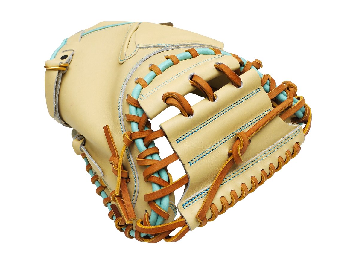 ZETT Pro Model - Elite Series 33" Catcher's Mitt - Beige/Skyblue #2