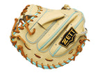 ZETT Pro Model - Elite Series 33" Catcher's Mitt - Beige/Skyblue #3