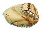 ZETT Pro Model - Elite Series 33" Catcher's Mitt - Beige/Skyblue #4