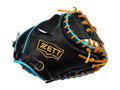 ZETT Pro Model - Elite Series 33" Catcher's Mitt - Black/Skyblue